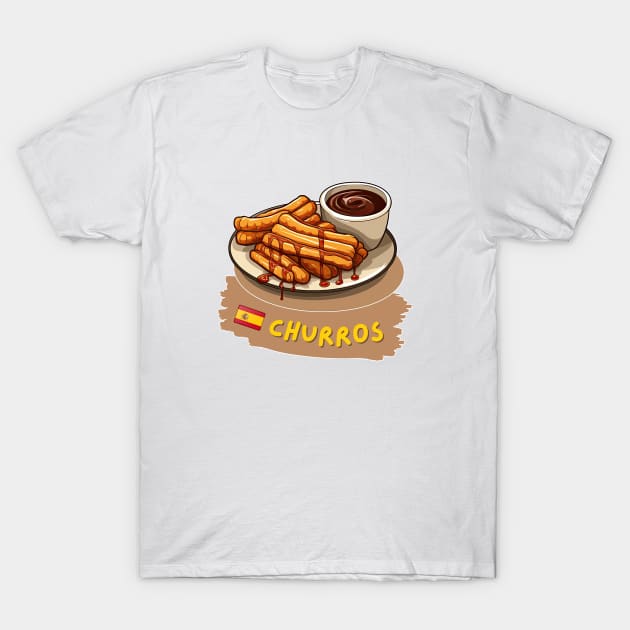 Churros | Spanish dishes T-Shirt by ILSOL